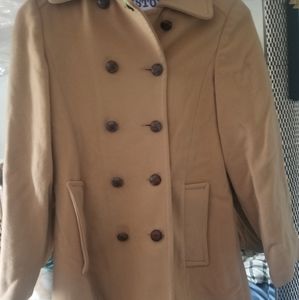 LL BEAN Pea Coat in TAN